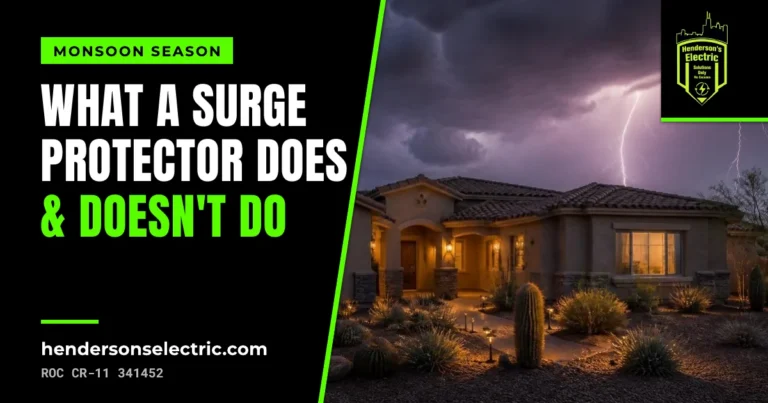 What a Whole-Home Surge Protector Does (and Doesn’t Do) for Your East Valley Home